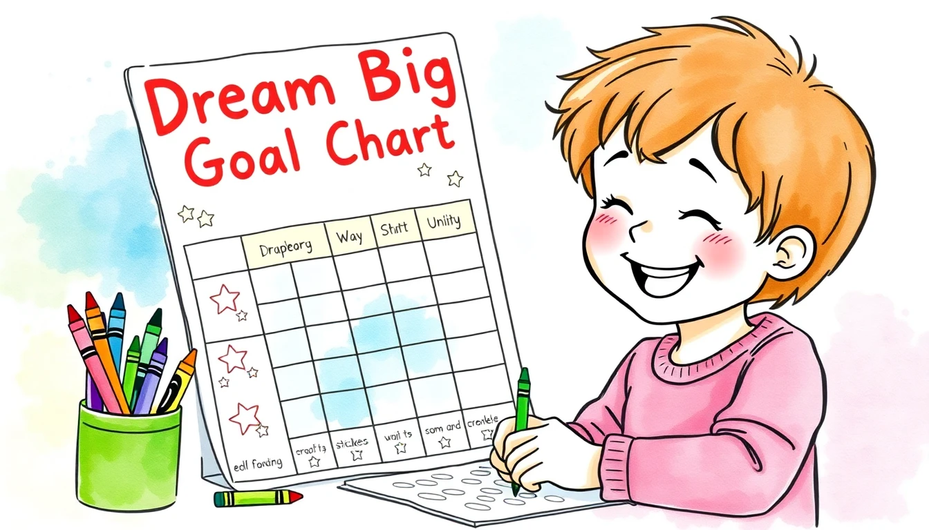 Dream Big Goal Chart for young kids