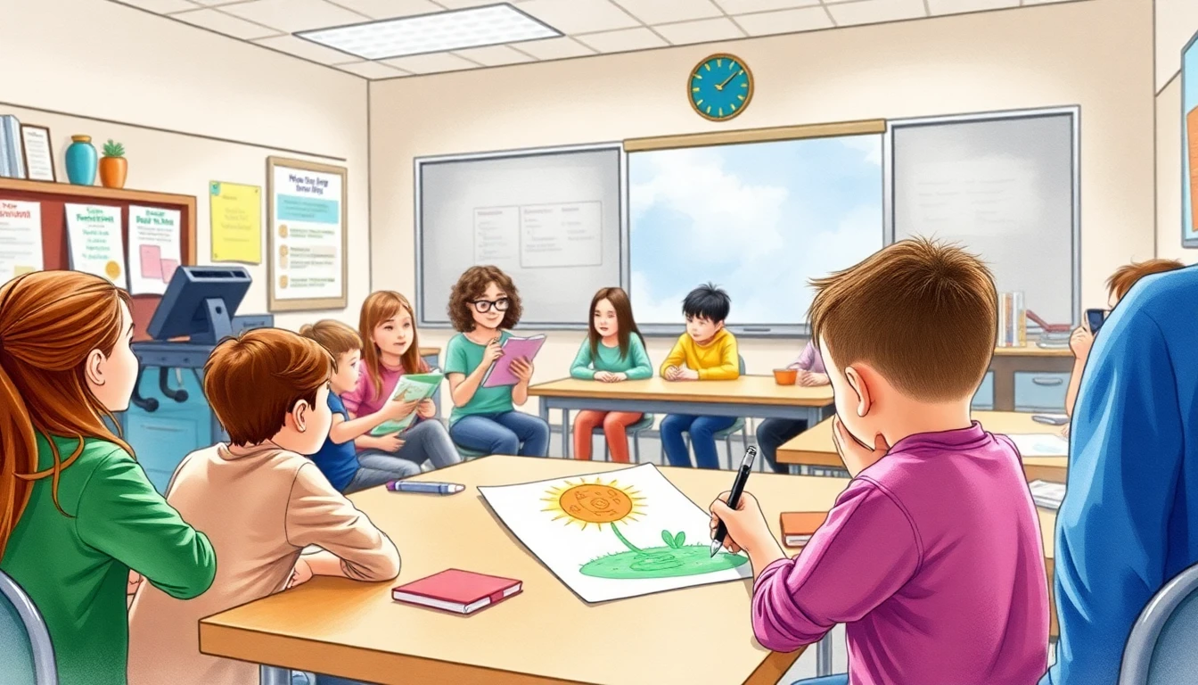 Students doing resilience activities