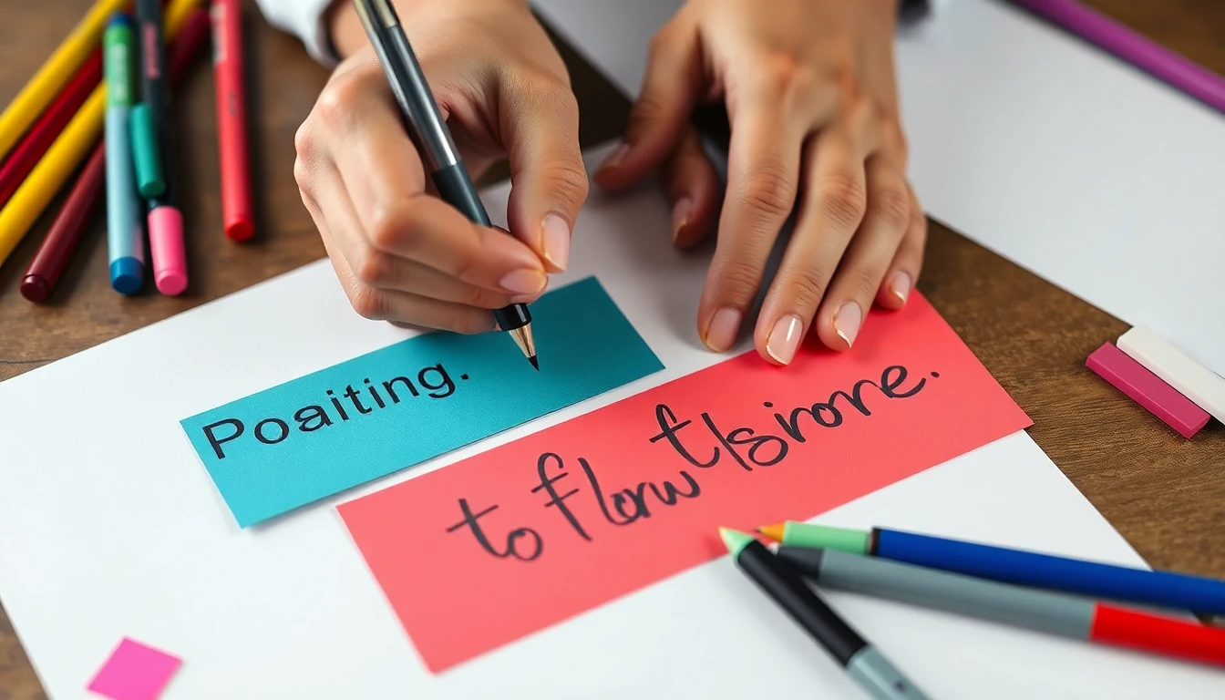 Writing positive affirmations