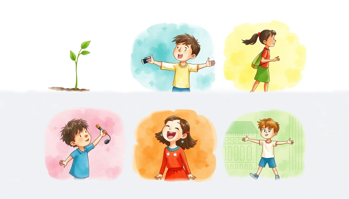 Story scenarios illustration