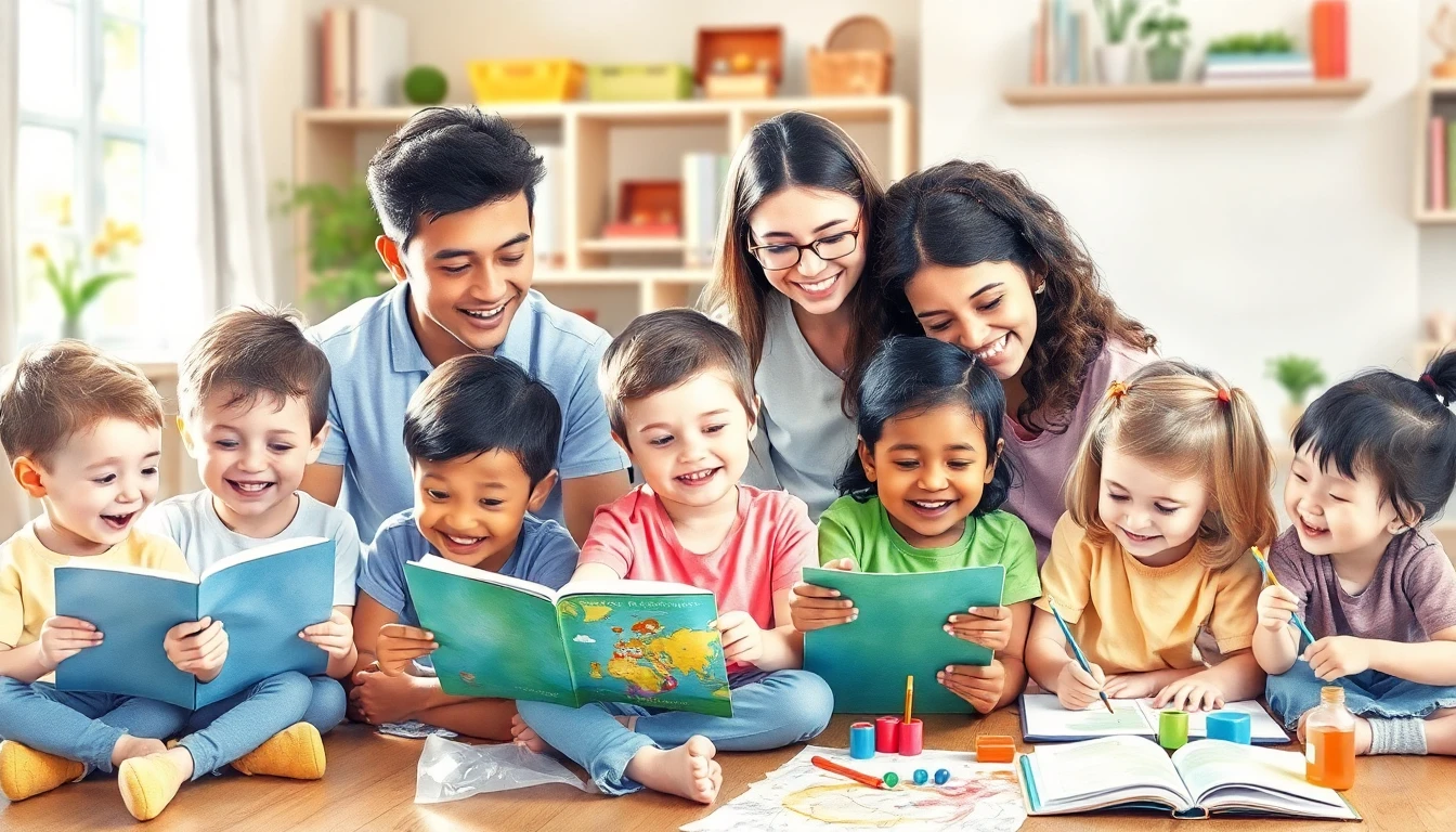 Children engaged in learning activities