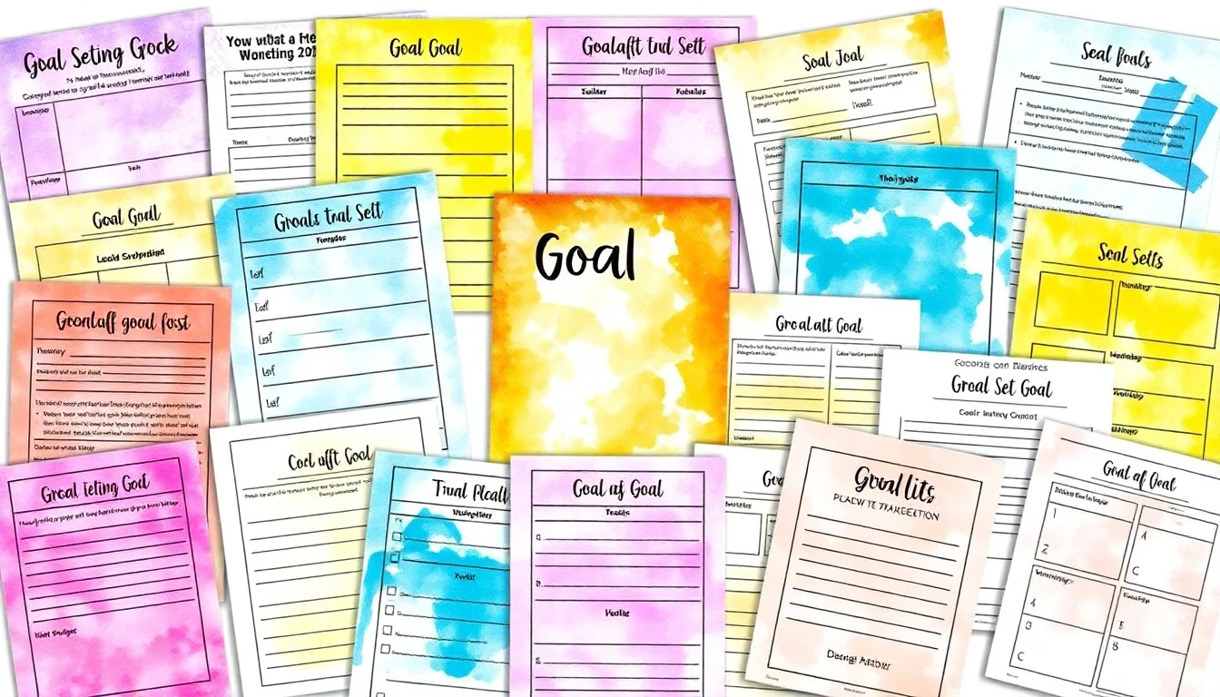 Printable goal setting worksheets for students