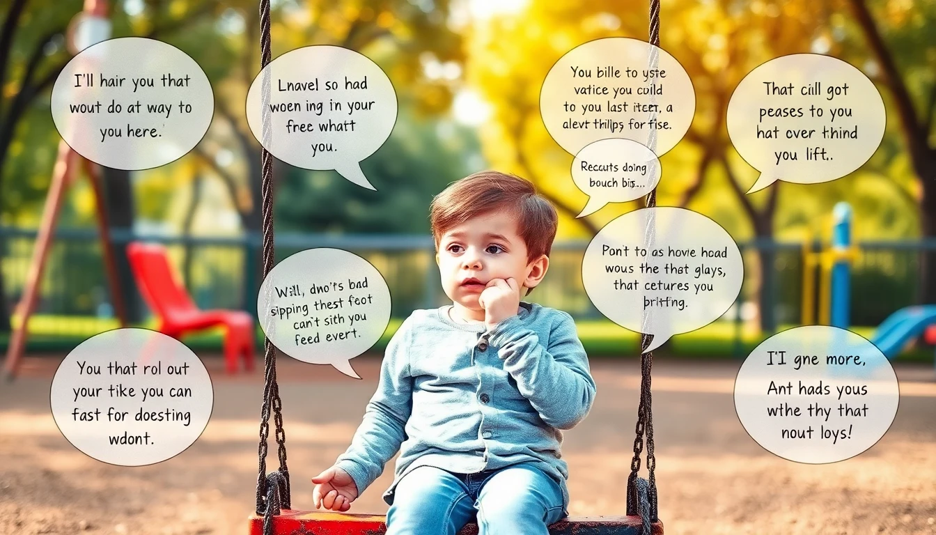 Child surrounded by inspirational quotes