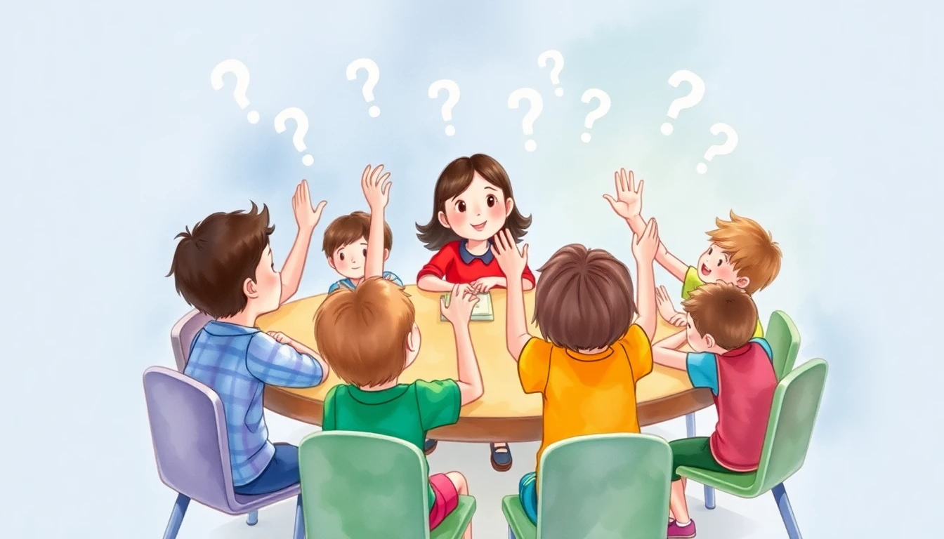 Children asking questions