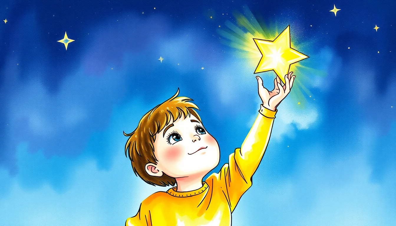 Child reaching for a book