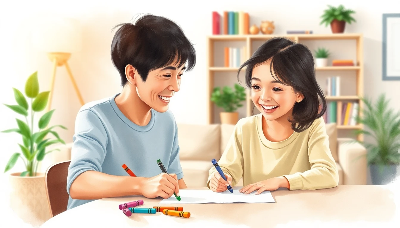 Parent and child sharing a warm moment