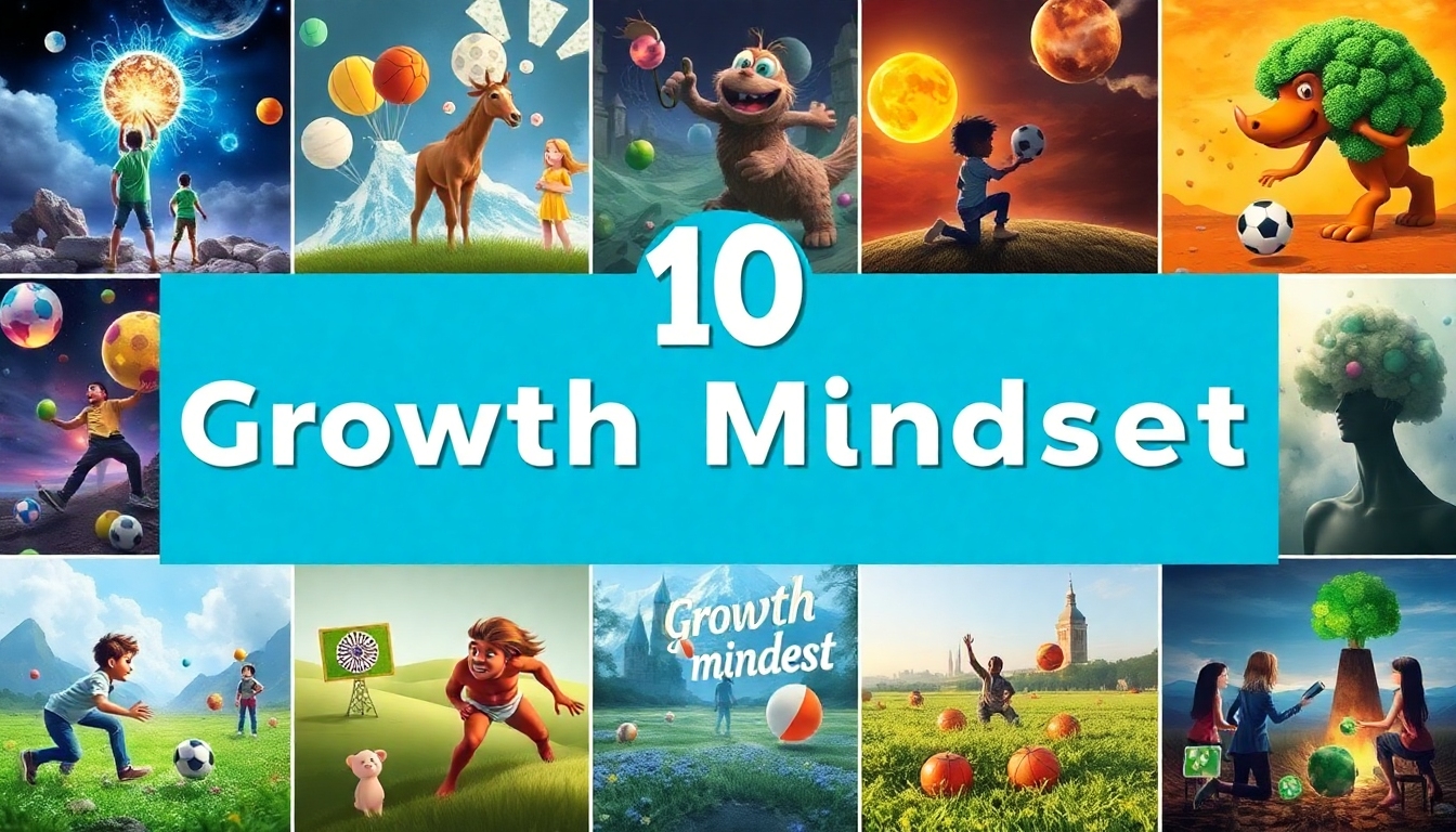 Collage showing ten different classroom games and activities