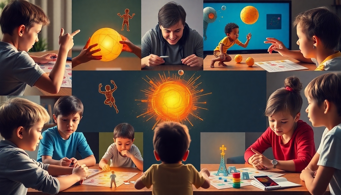 Collage of students participating in multiple growth mindset activities